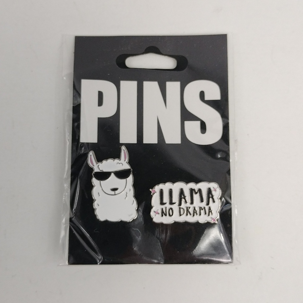 Llama No Drama Enamel Pins